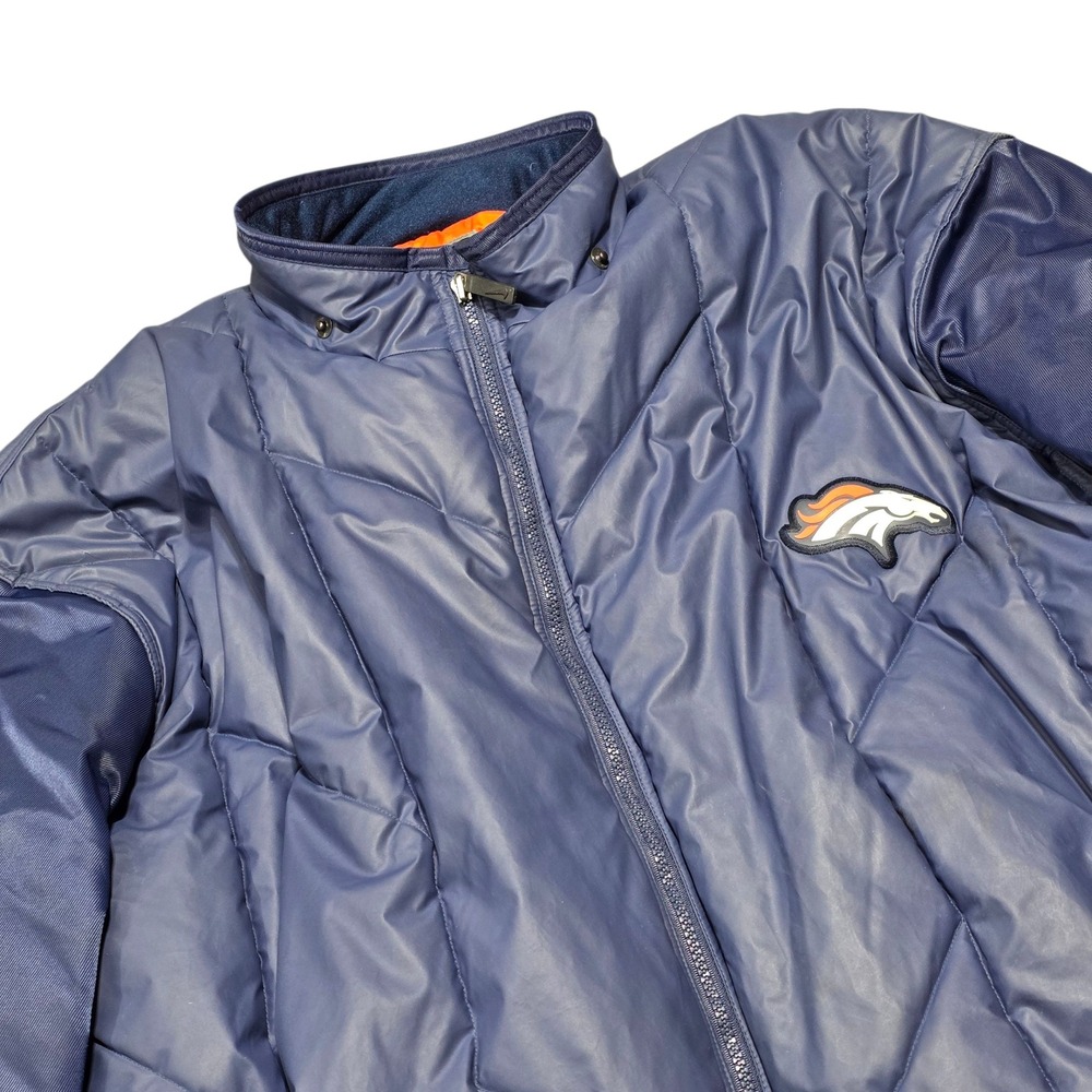 Nike NFL Denver Broncos Puffer Jacket Mens 3XL Team Full Zip‎ Coat  READ